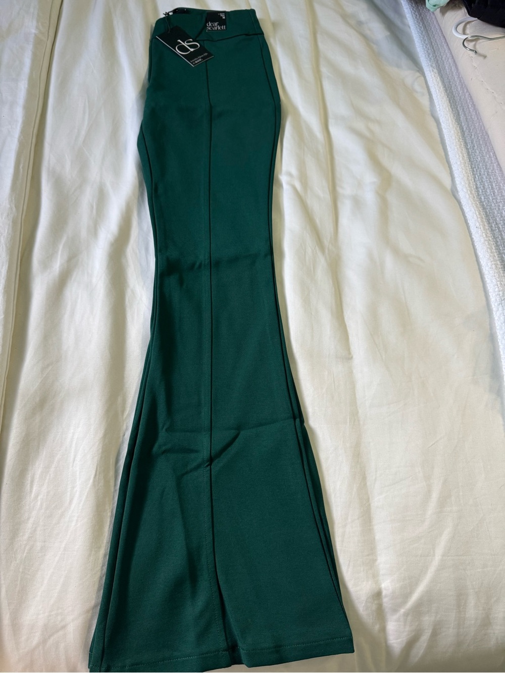 Scarlett Emerald Green skinny flare leggings NWT